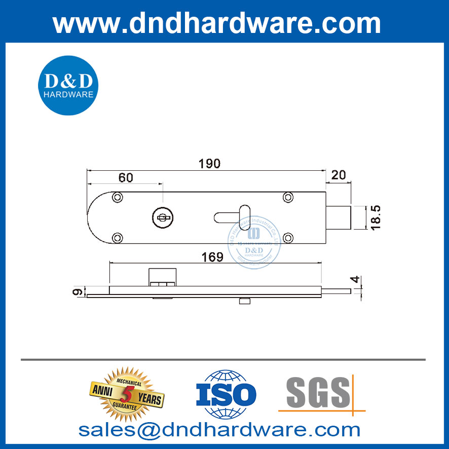 صراخ الباب النحاسي مع قفل قفل البراغي الباب الخارجي DDDB027