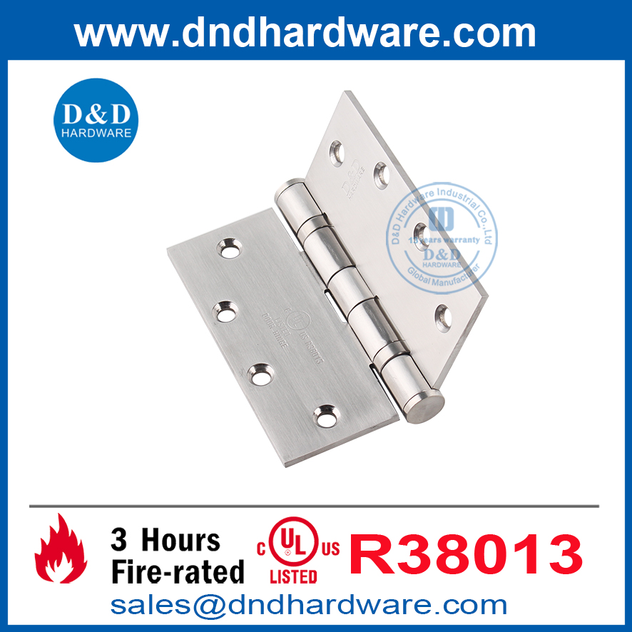مفصلات الباب الداخلي عالية الجودة SS304 مع UL-DDSS006-FR-5X5X4.6