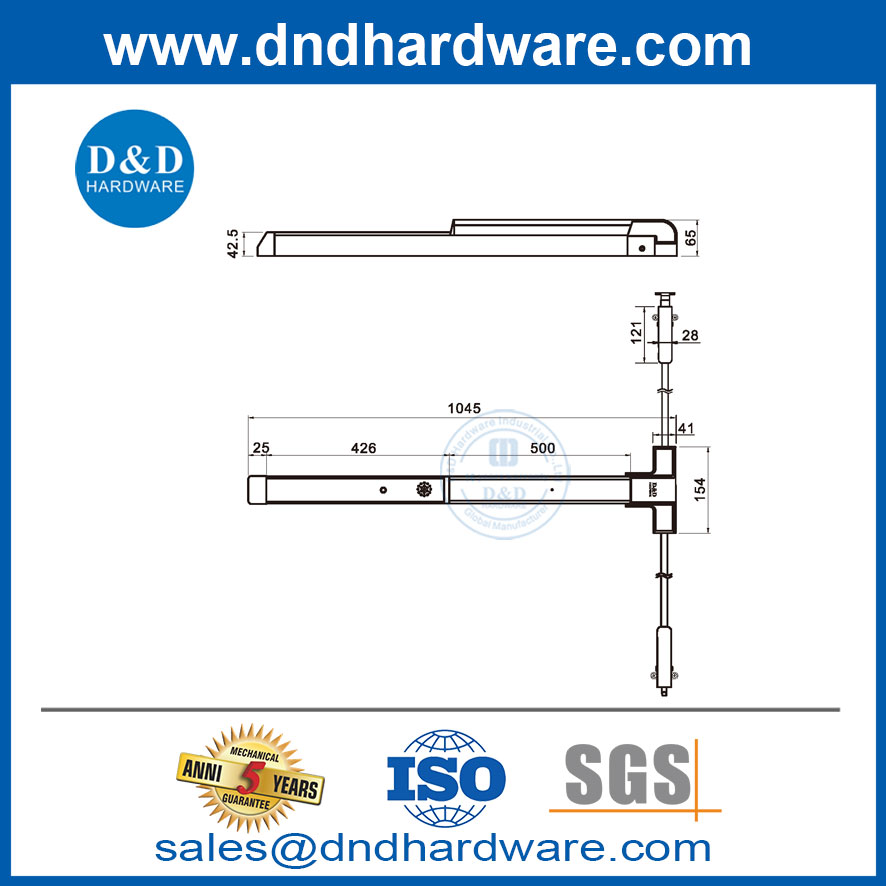 DOOR DOOR Steel Exption Exit Bar with Adary-DDPD030