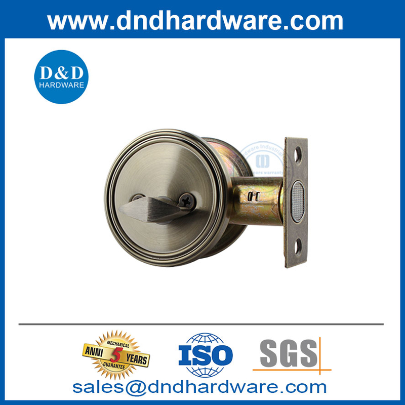 الفولاذ المقاوم للصدأ من النحاس النحاسي العتيق الذراع دخول الذراع دخول قفل dedbolt lock-ddlk008