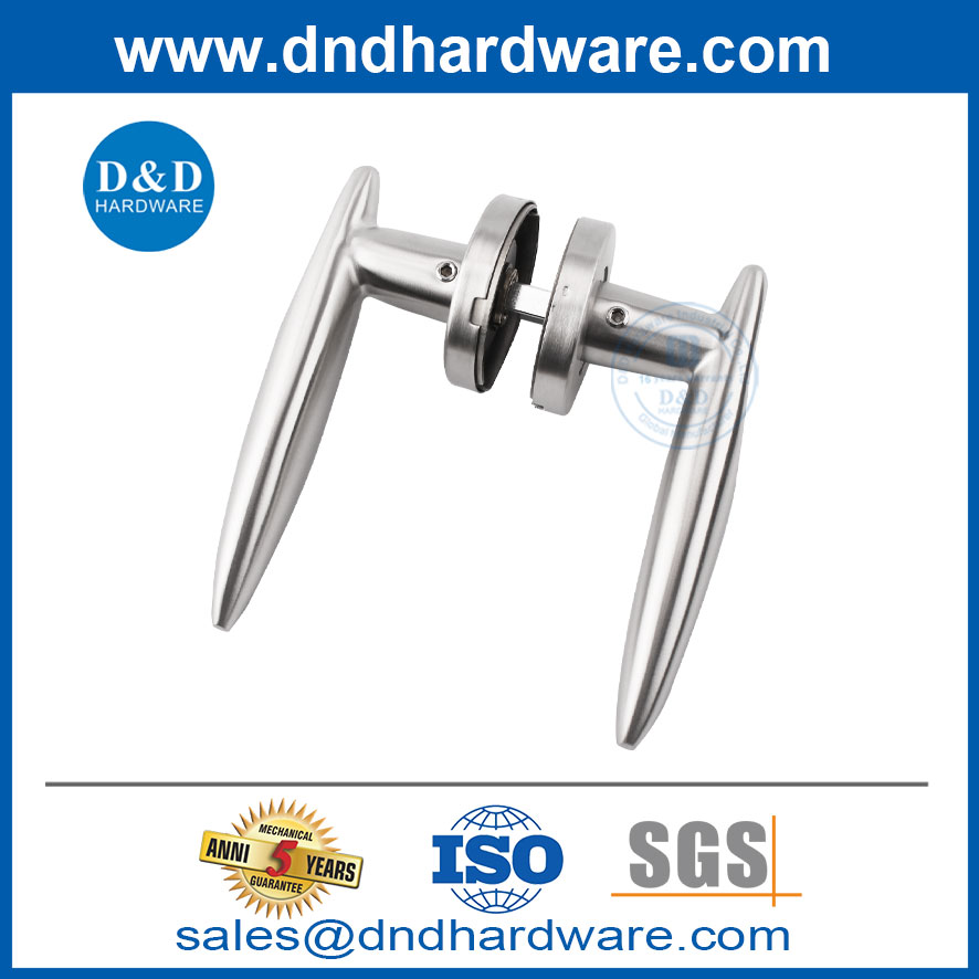 Round Rosette Stainless Door Door Lever Handled-DDSH020