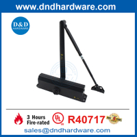 الأمن التلقائي UL مدرج الباب الأسود مقاوم للحريق المصنعين DDDC058