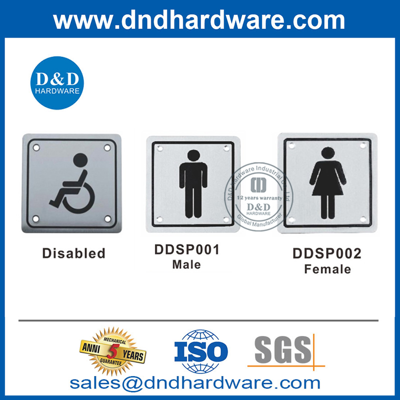 نوع بيضاوي من الفولاذ المقاوم للصدأ دفع السحب لوحة خلفية للباب الخارجي DDPH022