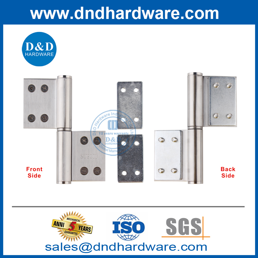 مفصلة علم الفولاذ المقاوم للصدأ للأبواب التجارية- DDSS031.5