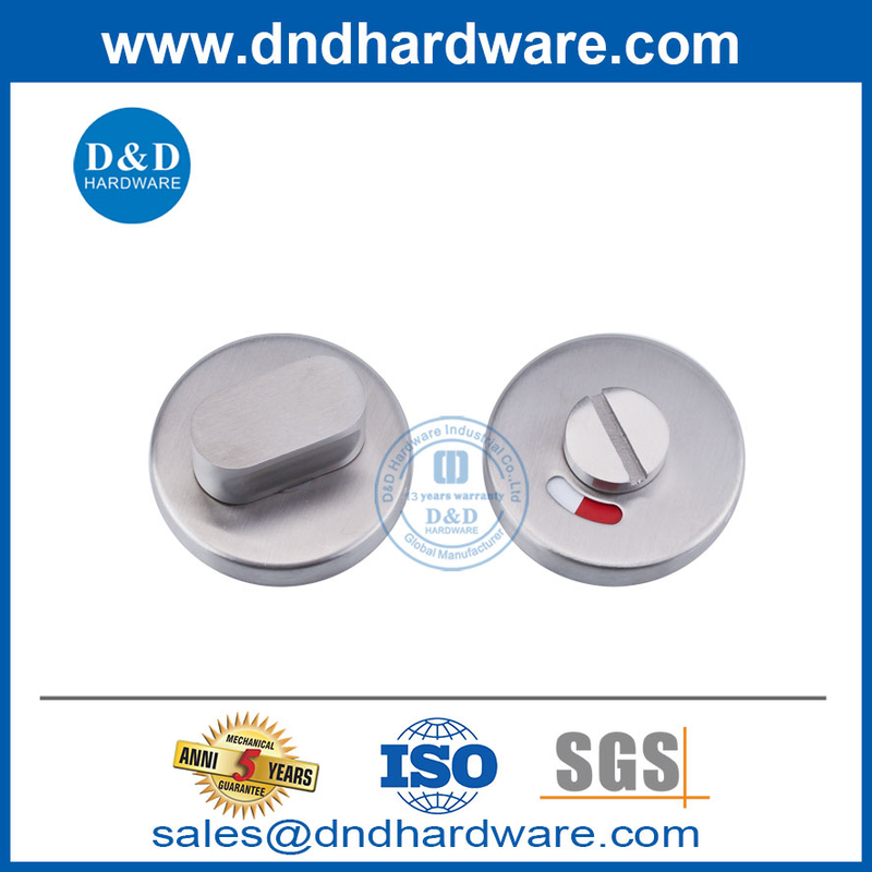 باب الحمام SUS316 Thumbturn وإطلاقه مع مؤشر DDIK002