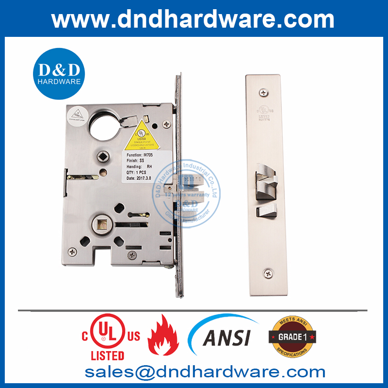 ANSI GRADE 1 UL مقاوم للباب فصول FIREPRAINT مع قفل الفصول الدراسية مع المساعدات المساعد DDAL05 F05