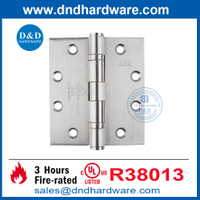 UL Fire 316 مفصلي باب المنزل الفولاذ المقاوم للصدأ للبناء الشقق DDSS002-FR-4.5x4x3.0
