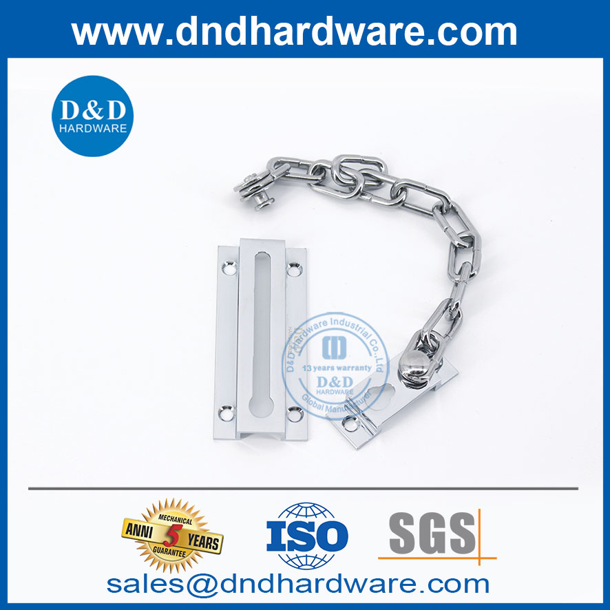 المواد النحاسية البولندية قفل سلسلة أبواب خشب الكروم للسوق الأوروبية DDDG005
