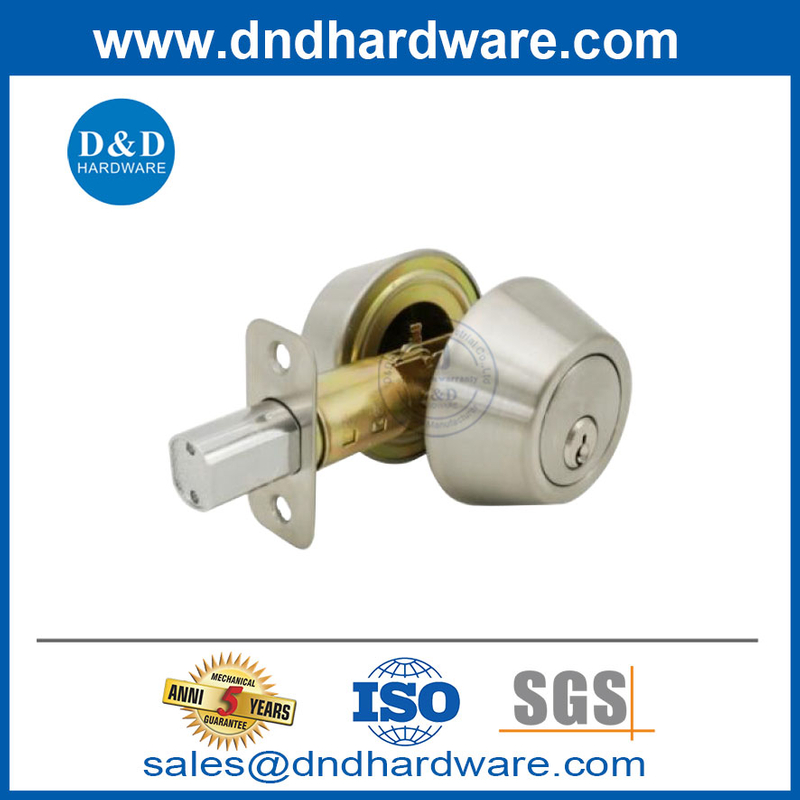 أنواع قفل الأبواب التجارية ANSI أسطوانة مزدوجة Deadbolt-DDLK029