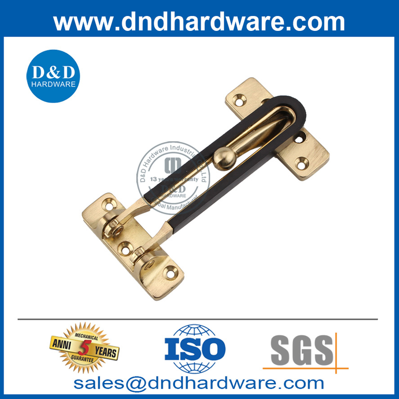 قفل باب الأمن من سبائك الزنك الذهبي للباب الداخلي DDDG008