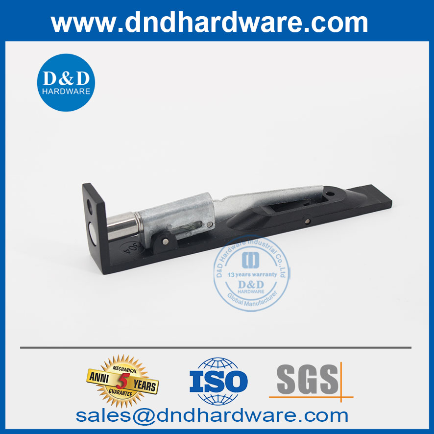 6 بوصة مات أسود SS304 عمل رافعة الترباس الترباس للباب الخشبي DDDB001