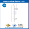 الصلب الكربوني مصقول أنبوب الأنبوب المستديرة مقابض الأبواب المنزلق ddbd102