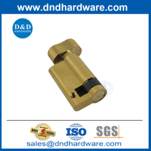 باب الحمام بدون مفتاح Thumbturn Small Euro Brass نصف أسطوانة قفل الأسطوانة -DDLC009