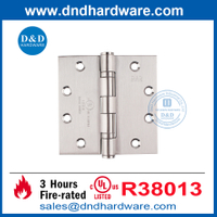 4.5 بوصة SUS316 UL 10C DURE DOOR مفصلات للباب الداخلي DDSS002-FR-4.5x4.5x3.0