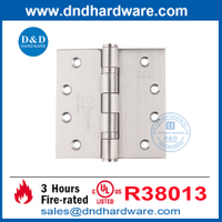 316 الفولاذ المقاوم للصدأ UL 10C مقاوم للباب 4 بوصة مفصلات الباب لغرفة النوم DDSS001-FR-4X4X3.0