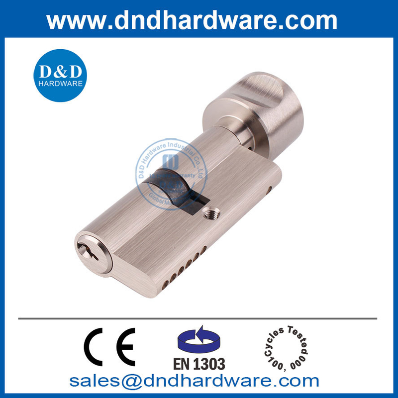 EN1303 Satin Nickel Solid Brass Lock Cylinder for European Market-DDLC001