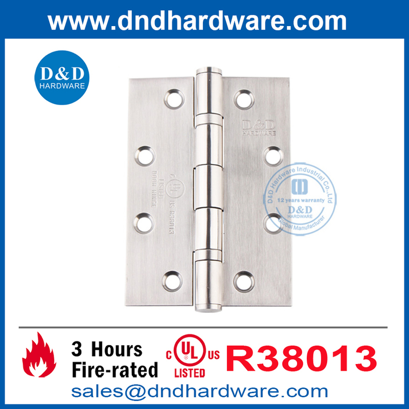 UL Metal Door Steel Lastless Steel 316 مفصلات باب النار-DDSS005-FR-5X3.5x3.0