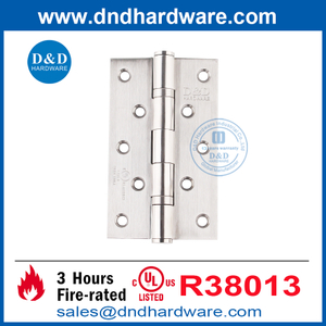 5 بوصة مفصلات UL المدرجة الفولاذ المقاوم للصدأ خارج الباب لمفصلات الحريق مقوما الباب DDSS005-FR-5X3X3