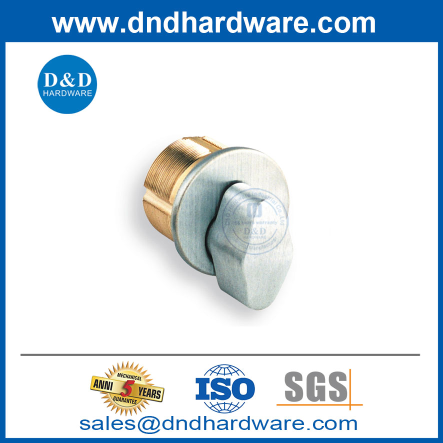 ANSI Cylinder Cam Type Mortsie T Turn Turn Lock Rim Rim in Solid Brass-DDLC019