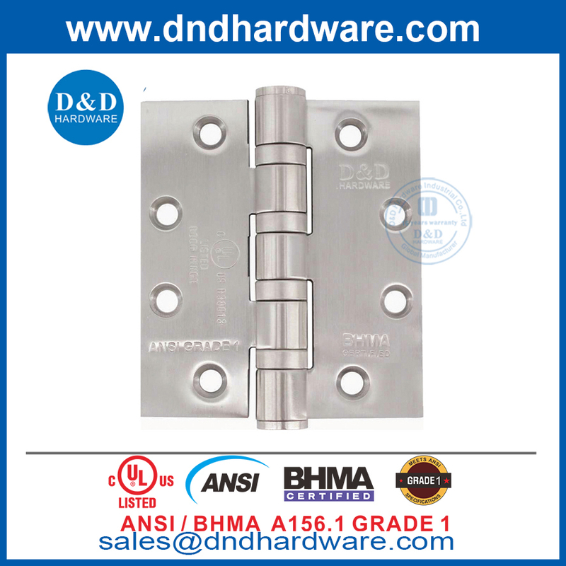 5 بوصة ANSI BHMA الصف الأول من باب النار من أجل شقة الفندق DDSS001-ANSI-1