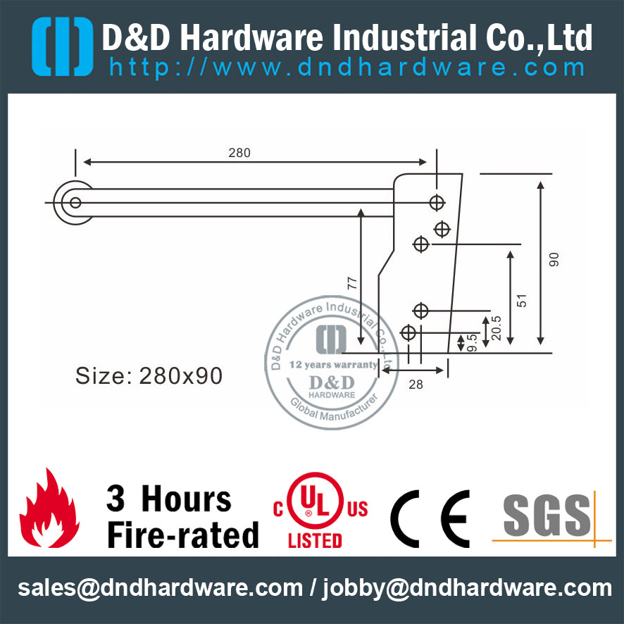 SS304 منسق أبواب الأجهزة - DDDR002-B