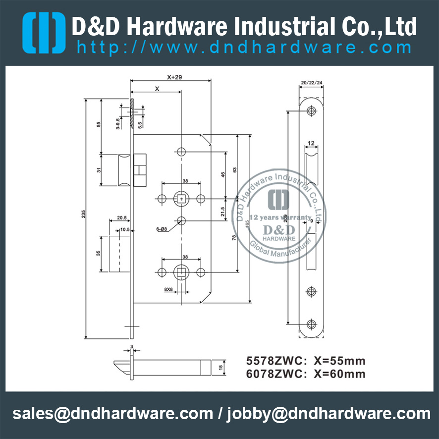 DD5578ZWC البعد